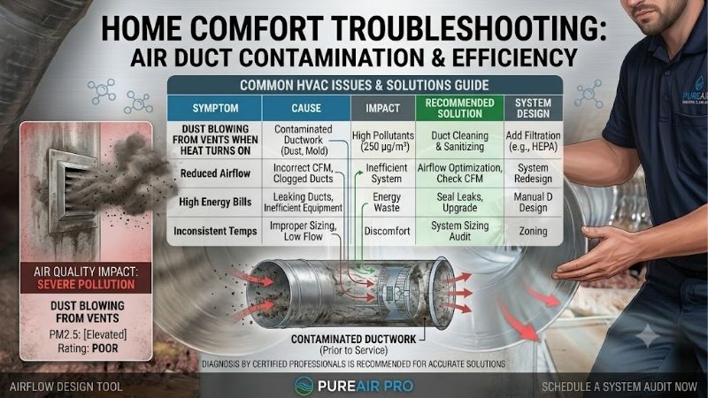 Dust Blowing From Vents When Heat Turns On: Easy Fixes