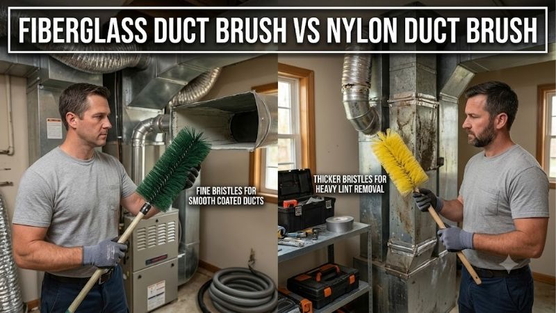 Fiberglass Duct Brush vs Nylon Duct Brush: Complete Review