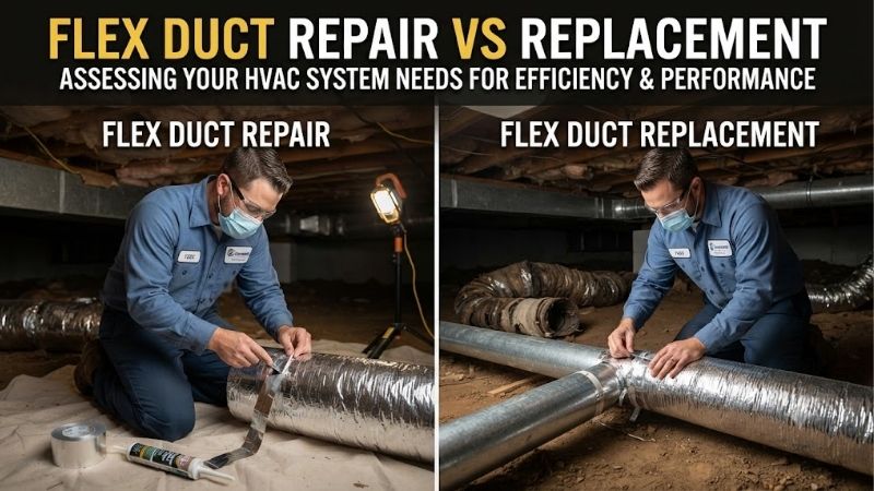 Flex duct repair vs replacement: Best decision guide