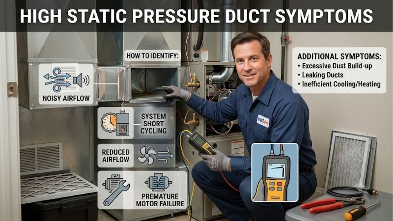 High Static Pressure Duct Symptoms: HVAC Red Flag Indicators