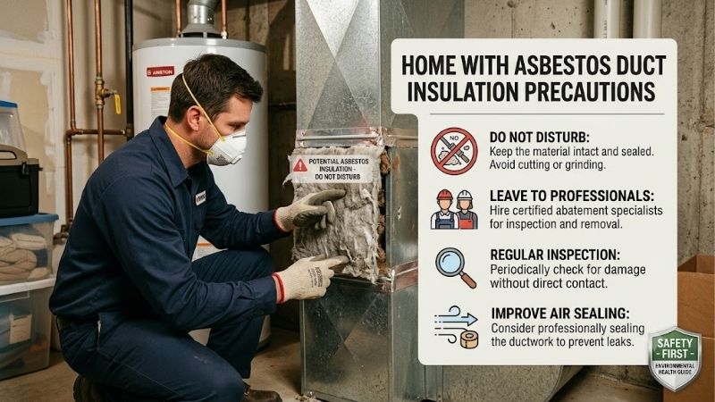 Home With Asbestos Duct Insulation Precautions: Safe HVAC