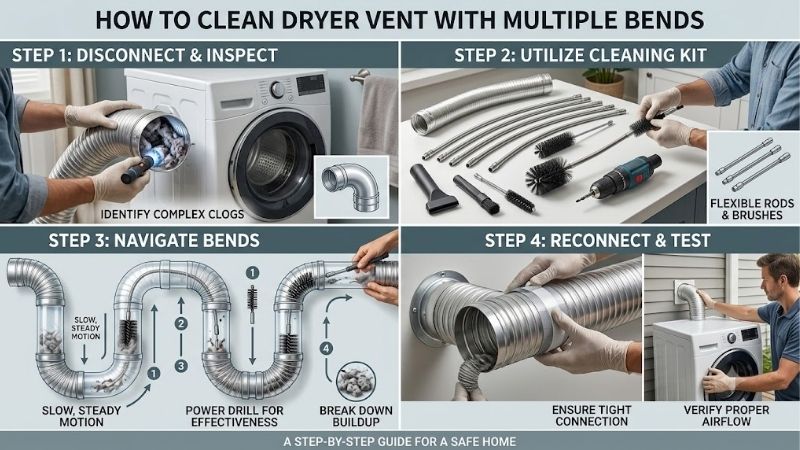 How to Clean Dryer Vent With Multiple Bends: Smart Tips