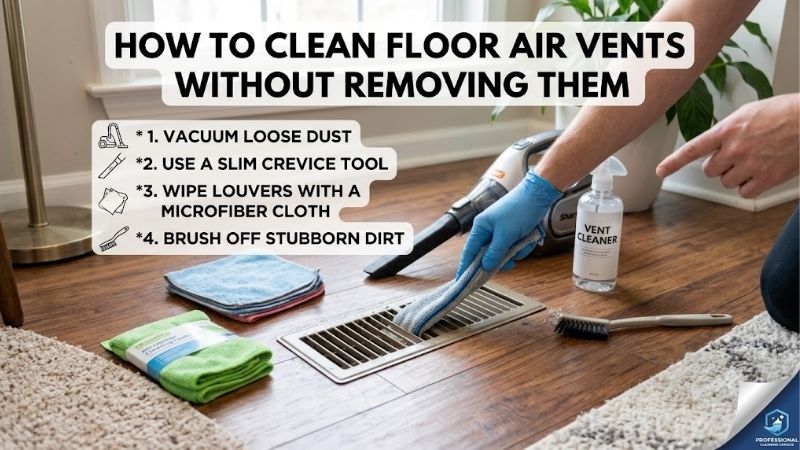 How to Clean Floor Air Vents Without Removing Them: Guide
