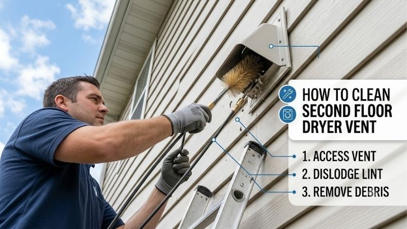 How to Clean Second Floor Dryer Vent: Upper Level Care