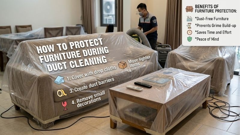 How to Protect Furniture During Duct Cleaning: Simple Steps