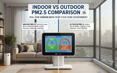 Indoor vs outdoor pm2.5 comparison: key source analysis