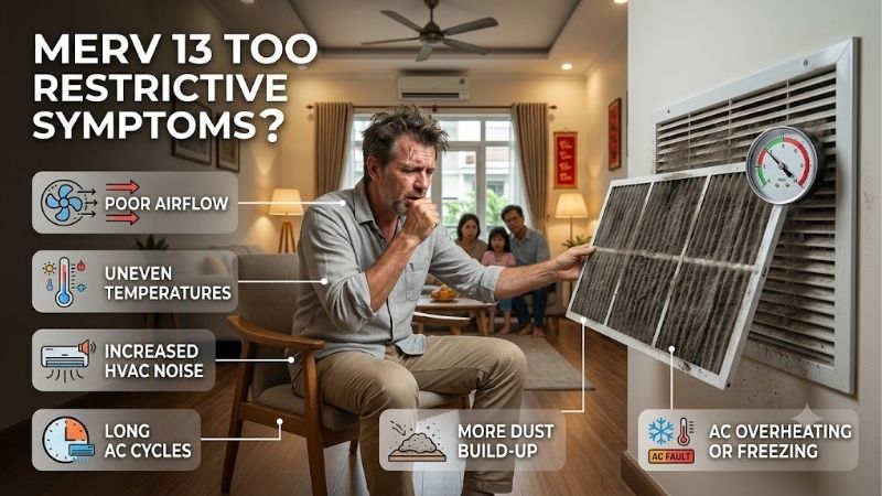 MERV 13 Too Restrictive Symptoms: HVAC System Airflow Signs