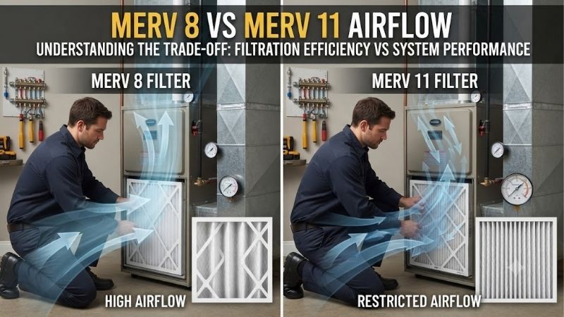 Merv 8 vs merv 11 airflow: Complete HVAC comparison