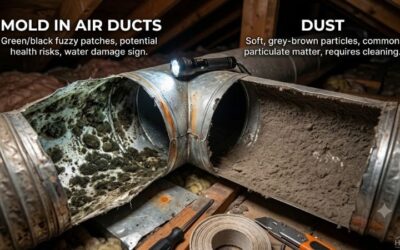 Mold in air ducts vs dust: How to spot key differences fast