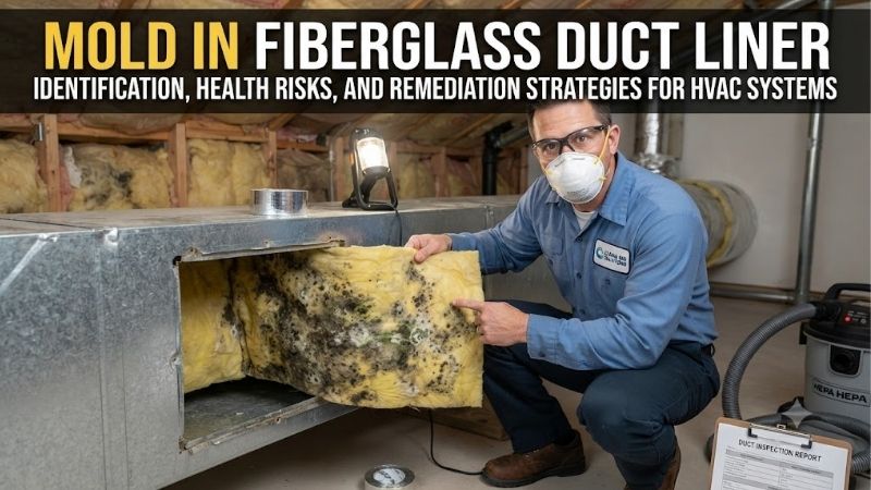 Mold in fiberglass duct liner: Removal & replacement tips