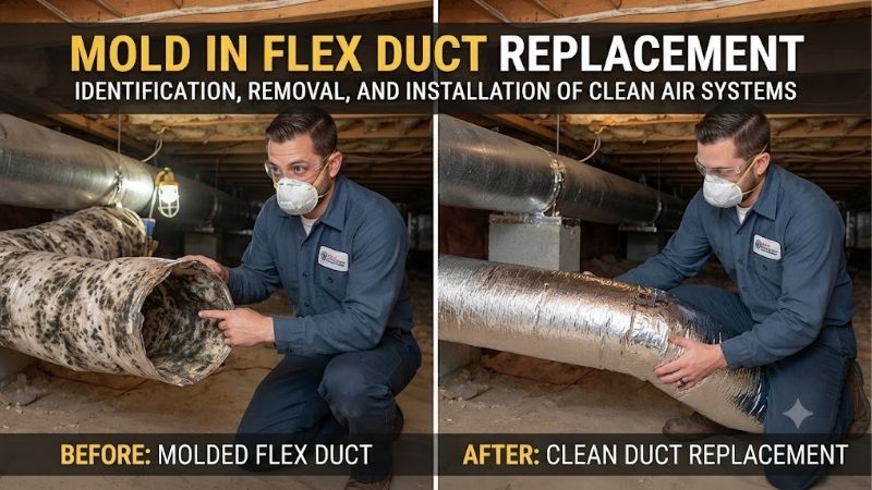 Mold in flex duct replacement: Complete HVAC safe guide Mold in flex duct replacement: Complete HVAC safe guide