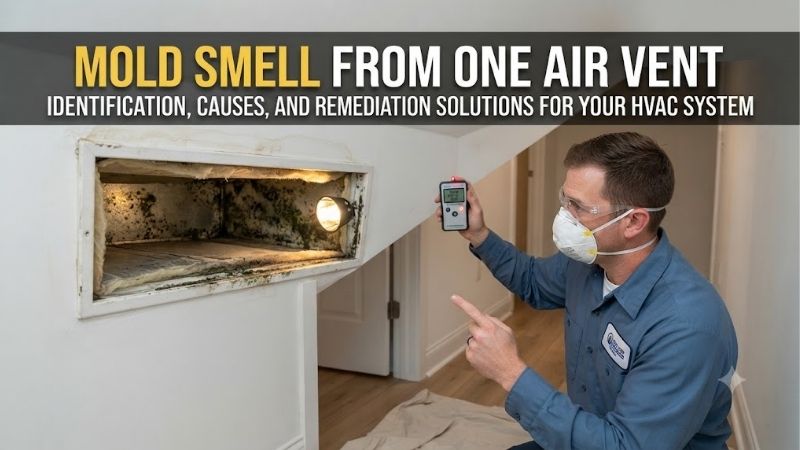 Mold smell from one air vent: Diagnostic & solution guide Mold smell from one air vent: Diagnostic & solution guide