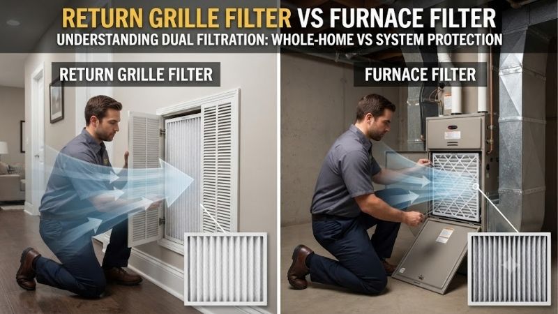 Return grille filter vs furnace filter: Key differences Return grille filter vs furnace filter: Key differences