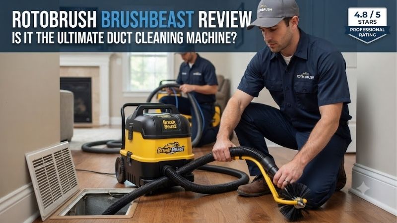 Rotobrush brushbeast review: powerful air duct cleaning power