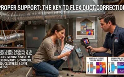 Sagging Flex Duct Correction: Fix HVAC Airflow Resistance
