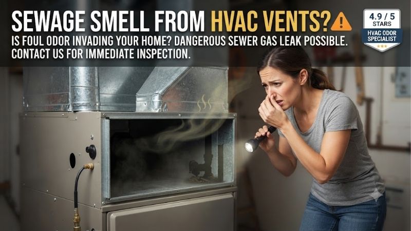 Sewage Smell From HVAC Vents: Fast Causes & Easy Fixes Sewage Smell From HVAC Vents: Fast Causes & Easy Fixes