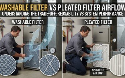 Washable filter vs pleated filter airflow: Full comparison