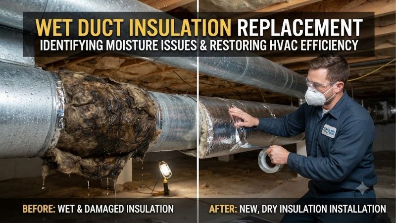 Wet duct insulation replacement: Essential home fixes