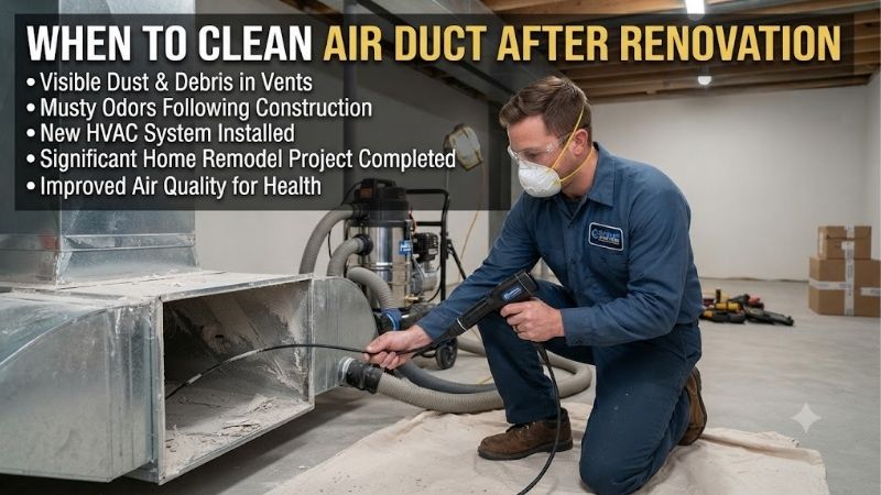 When to clean air ducts after renovation: Timely advice
